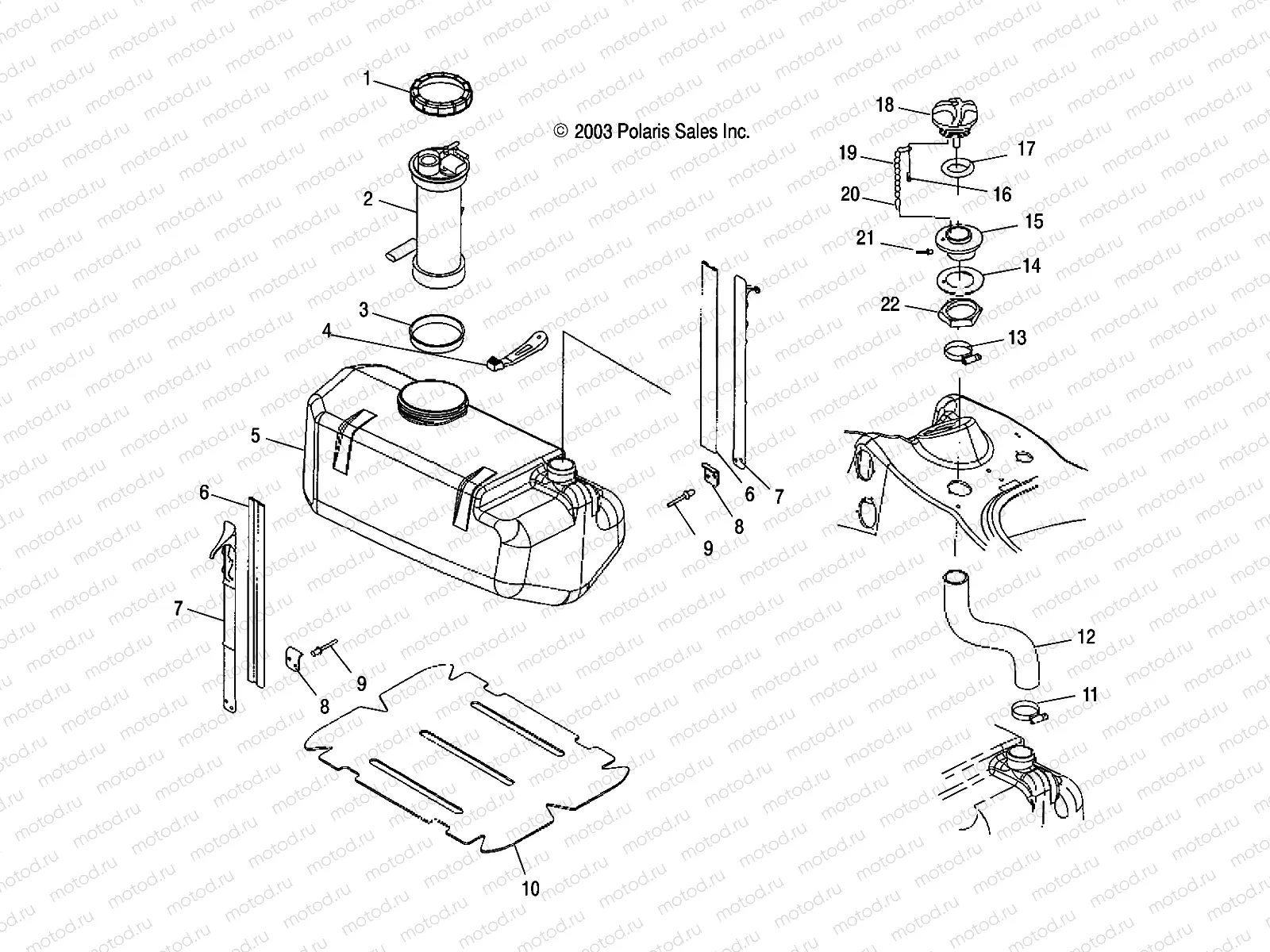 FUEL TANK - W045303CA/IA (4990539053A08) | FUEL TANK - W045303CA/IA (4990539053A08)