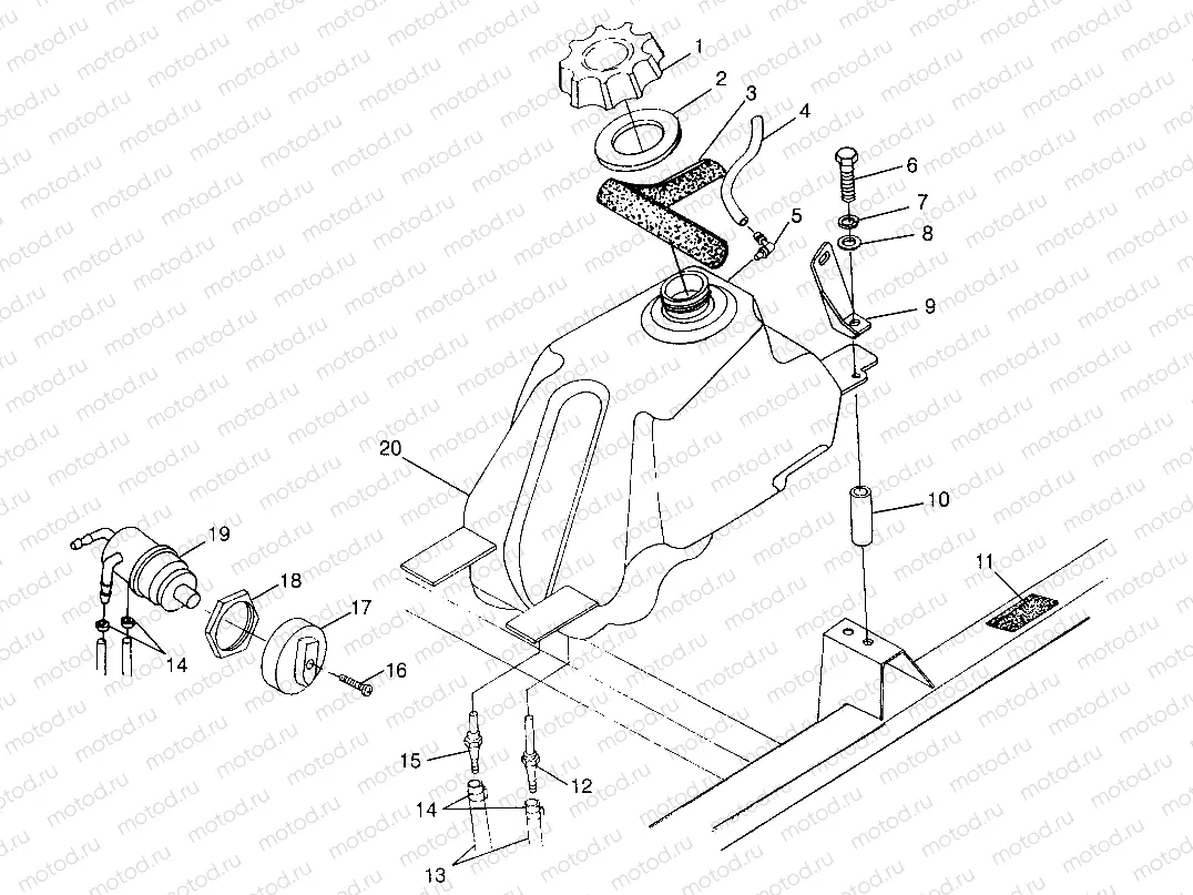 FUEL TANK - W97CD50A (4941354135B001) | FUEL TANK - W97CD50A (4941354135B001)