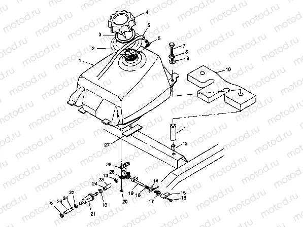 FUEL TANK - W98BC50A (4944994499a014) | FUEL TANK - W98BC50A (4944994499a014)
