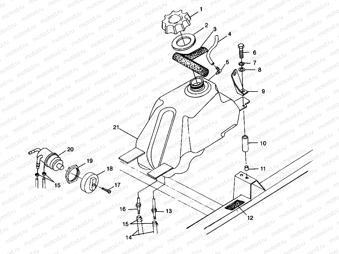 FUEL TANK - W98CH50A (4945714571b002) | FUEL TANK - W98CH50A (4945714571b002)