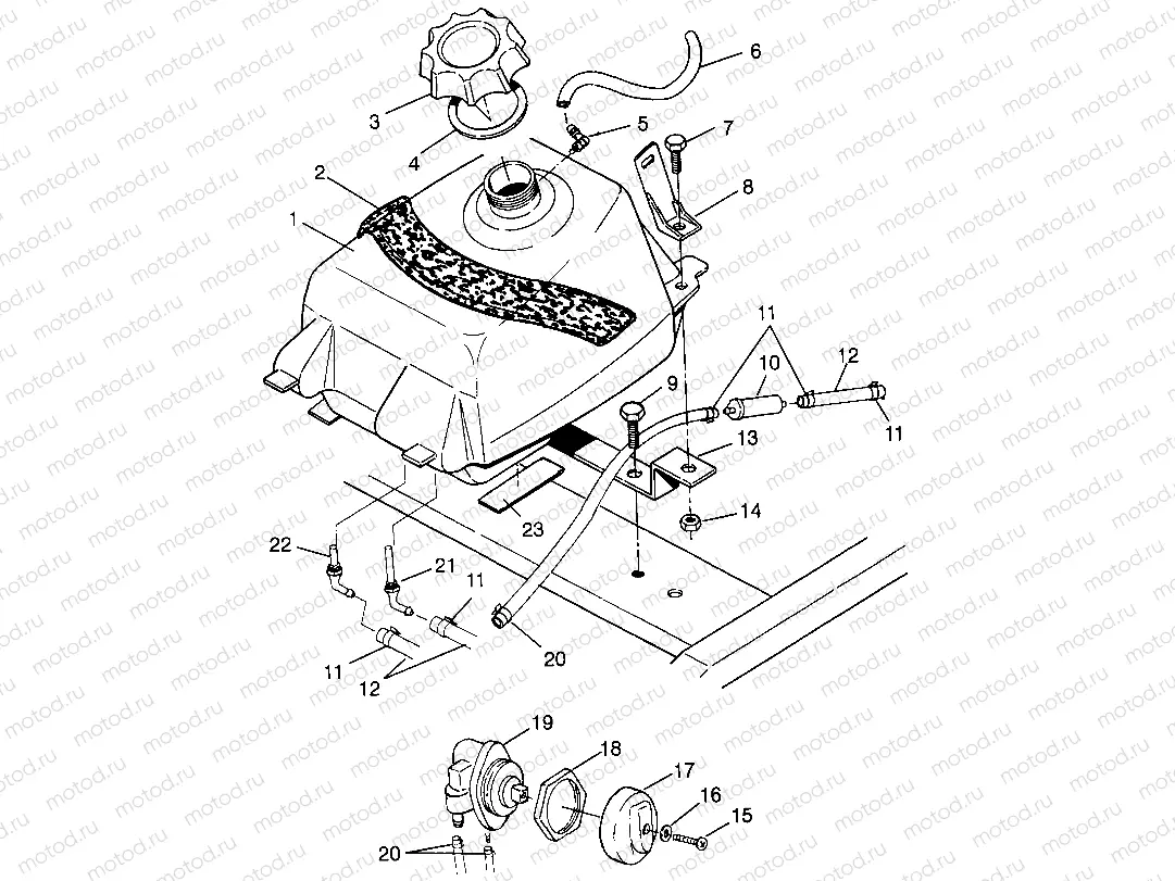 FUEL TANK XPLORER 300 W969130 (4935903590A013) | FUEL TANK XPLORER 300 W969130 (4935903590A013)