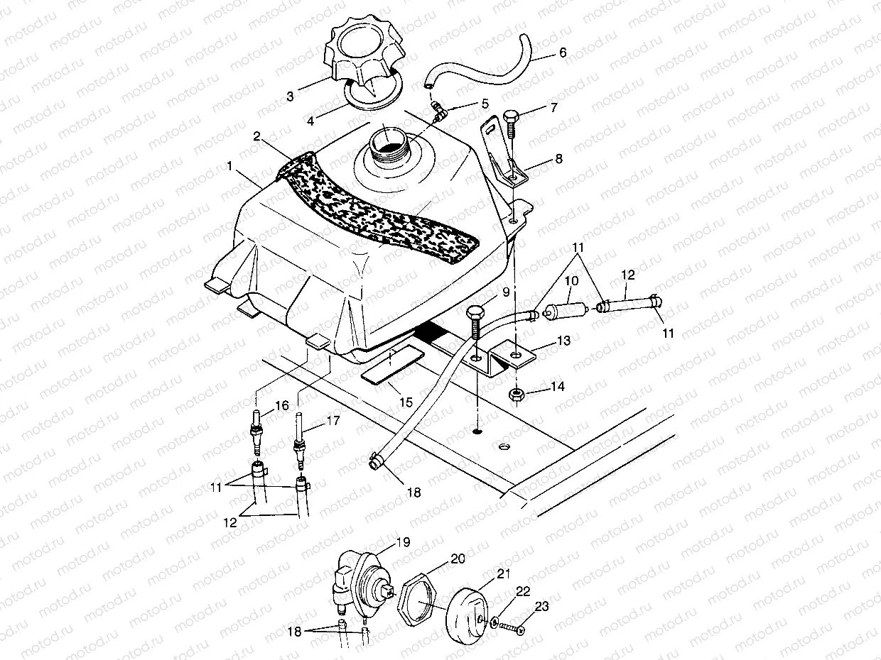 FUEL TANK XPLORER 400L W969140 (4935983598A013) | FUEL TANK XPLORER 400L W969140 (4935983598A013)