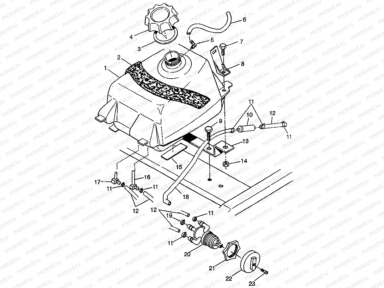 FUEL TANK XPRESS 300 W97CA28C and  XPRESS 400L W97CA38C (4939603960B003) | FUEL TANK XPRESS 300 W97CA28C and  XPRESS 400L W97CA38C (4939603960B003)