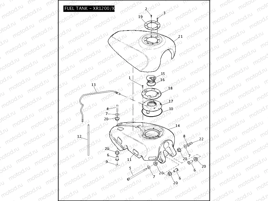 FUEL TANK - XR1200/X