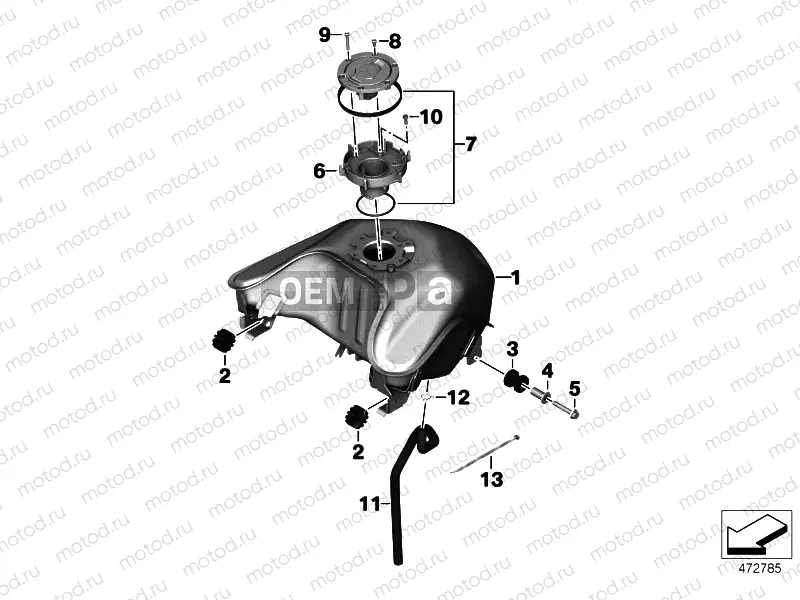 FUEL TANK/MOUNTING PARTS