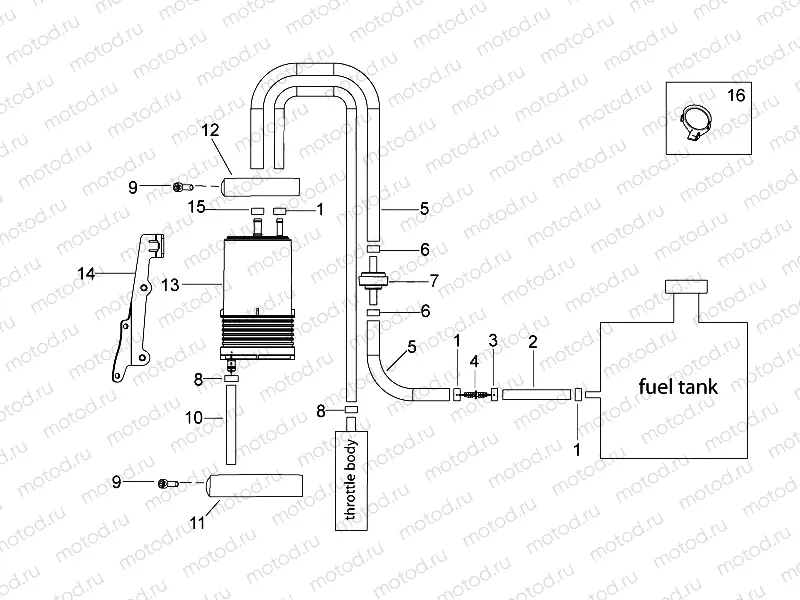 Fuel vapour recover system