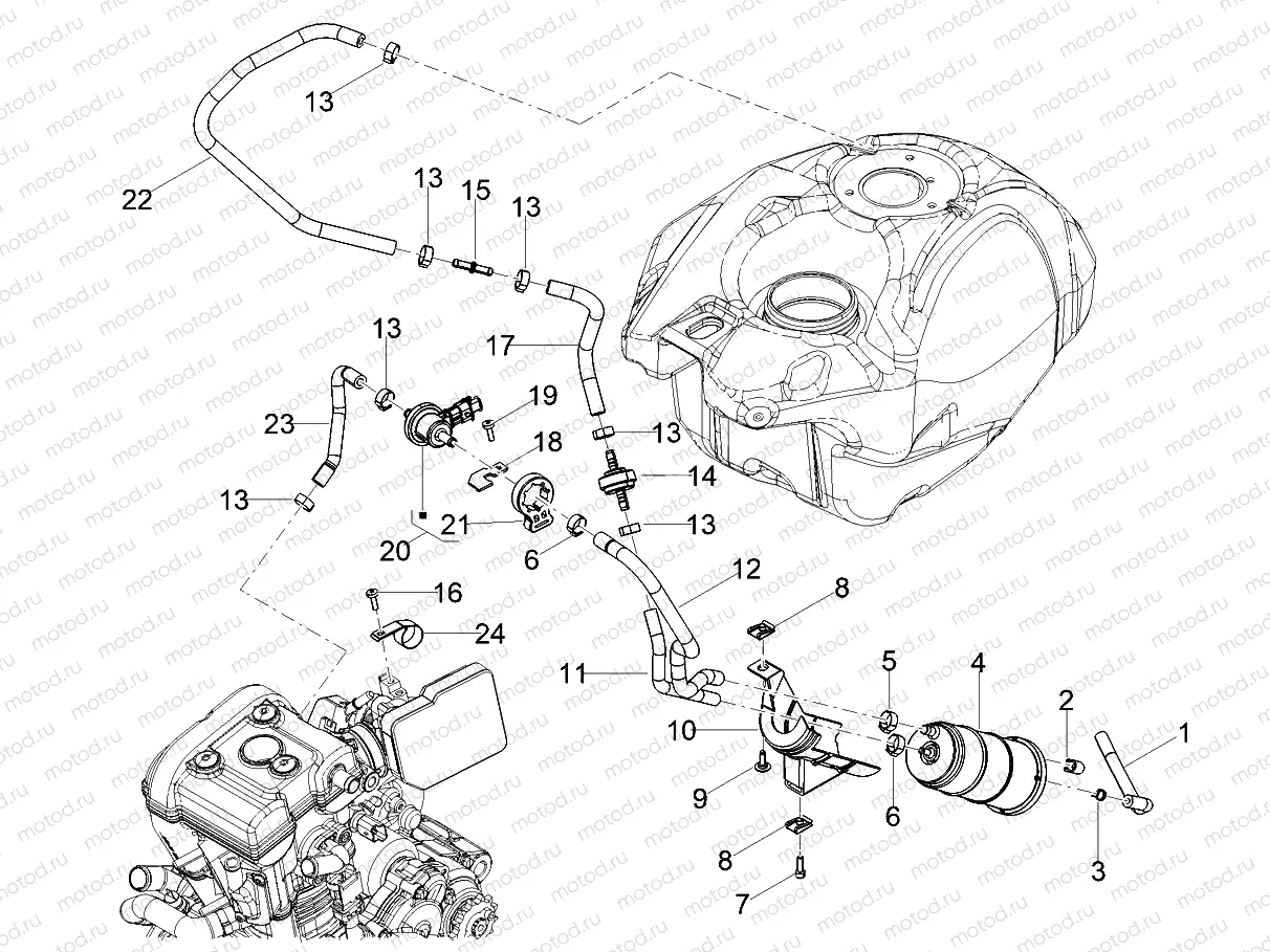 Fuel vapour recover system