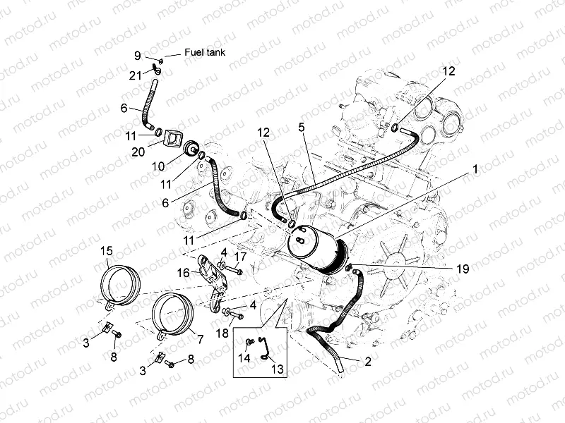 Fuel vapour recover system