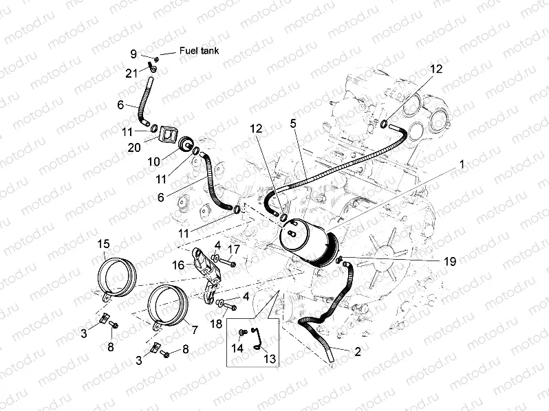 Fuel vapour recover system