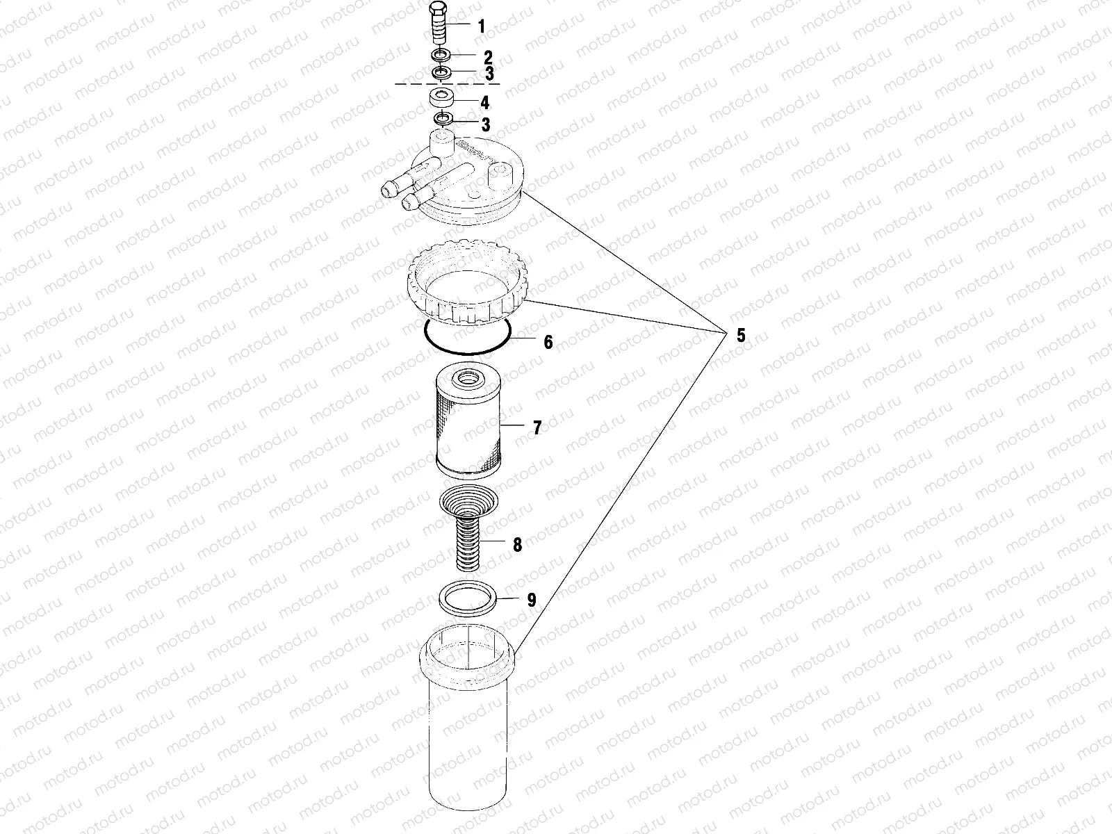 FUEL/WATER SEPARATOR - W025197D/W025197I (4971297129B12) | FUEL/WATER SEPARATOR - W025197D/W025197I (4971297129B12)