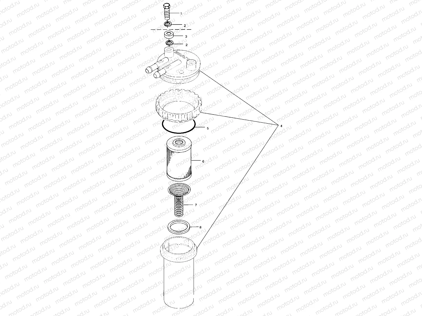 FUEL/WATER SEPARATOR - W035297DA/W035297IA (4980978097B10) | FUEL/WATER SEPARATOR - W035297DA/W035297IA (4980978097B10)