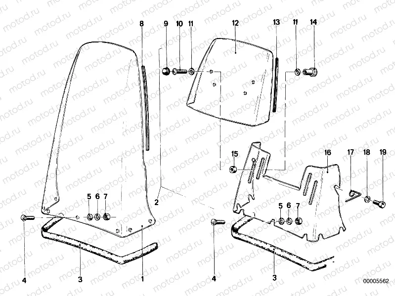 Full trim/windshield