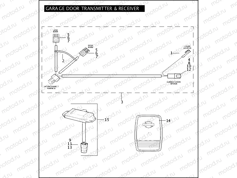 GARAGE DOOR TRANSMITTER & RECEIVER
