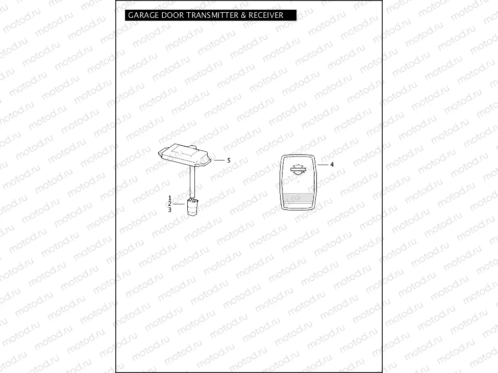 GARAGE DOOR TRANSMITTER & RECEIVER