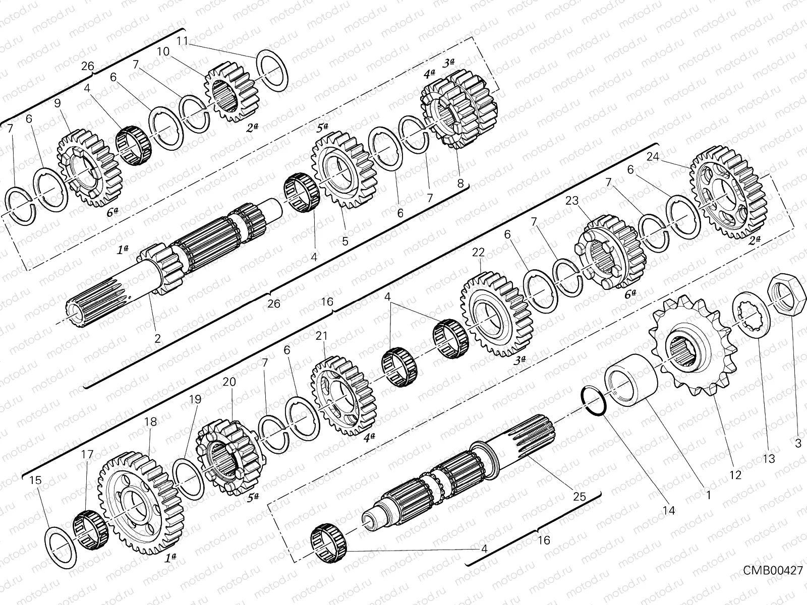 GEAR BOX [MOD:M821 STR]