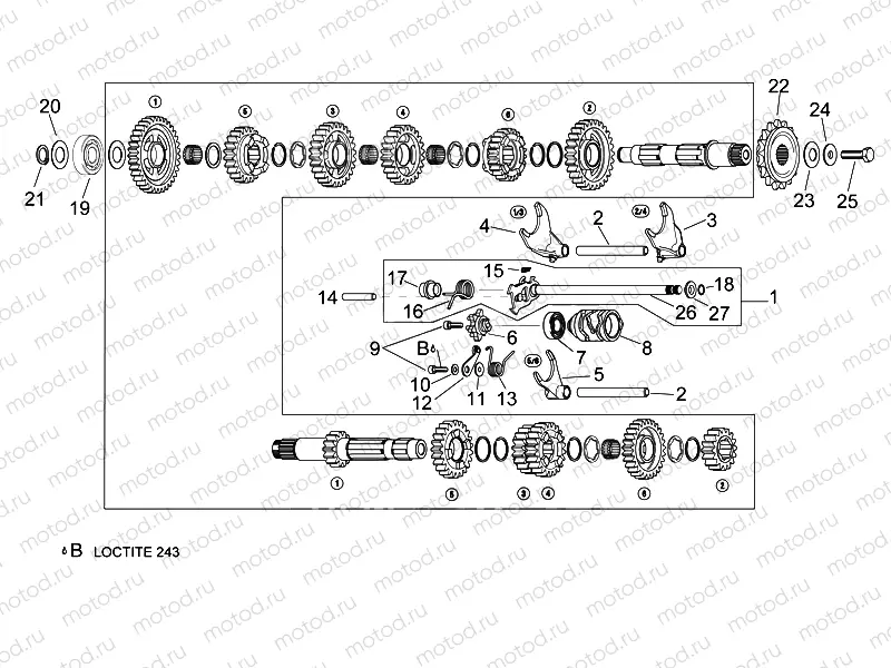 Gear box selector