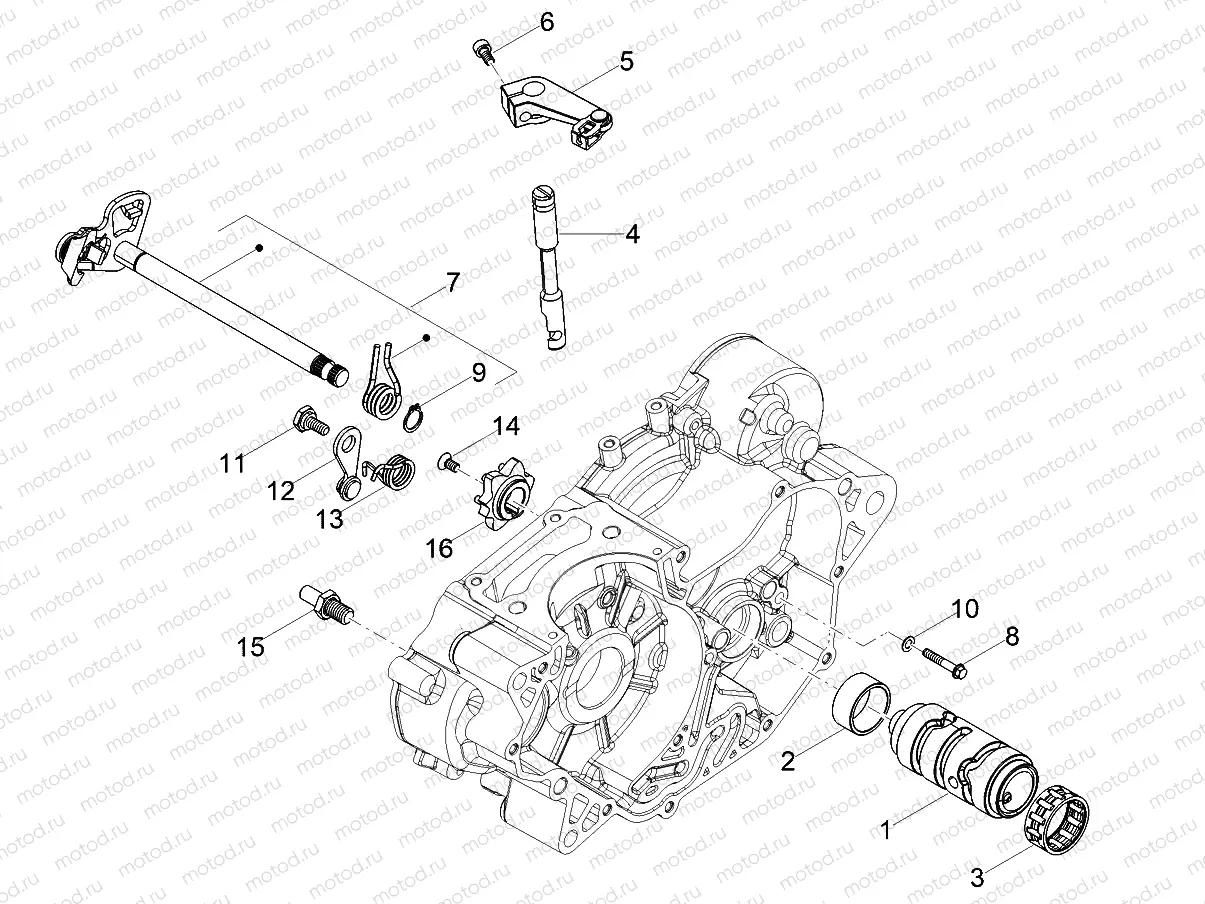 Gear box / Selector / Shift cam