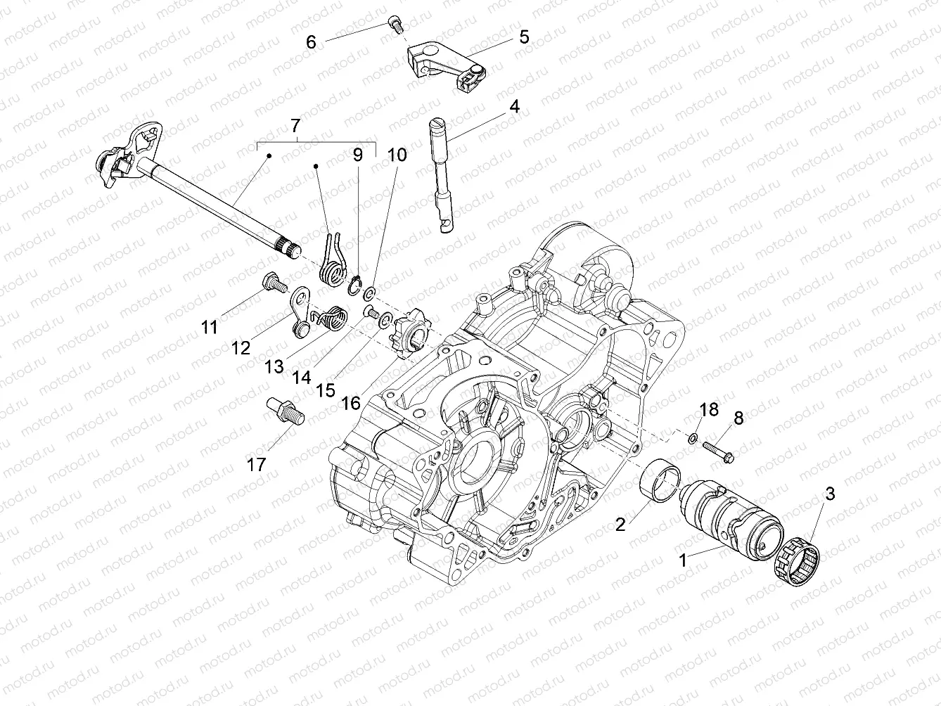 Gear box / Selector / Shift cam