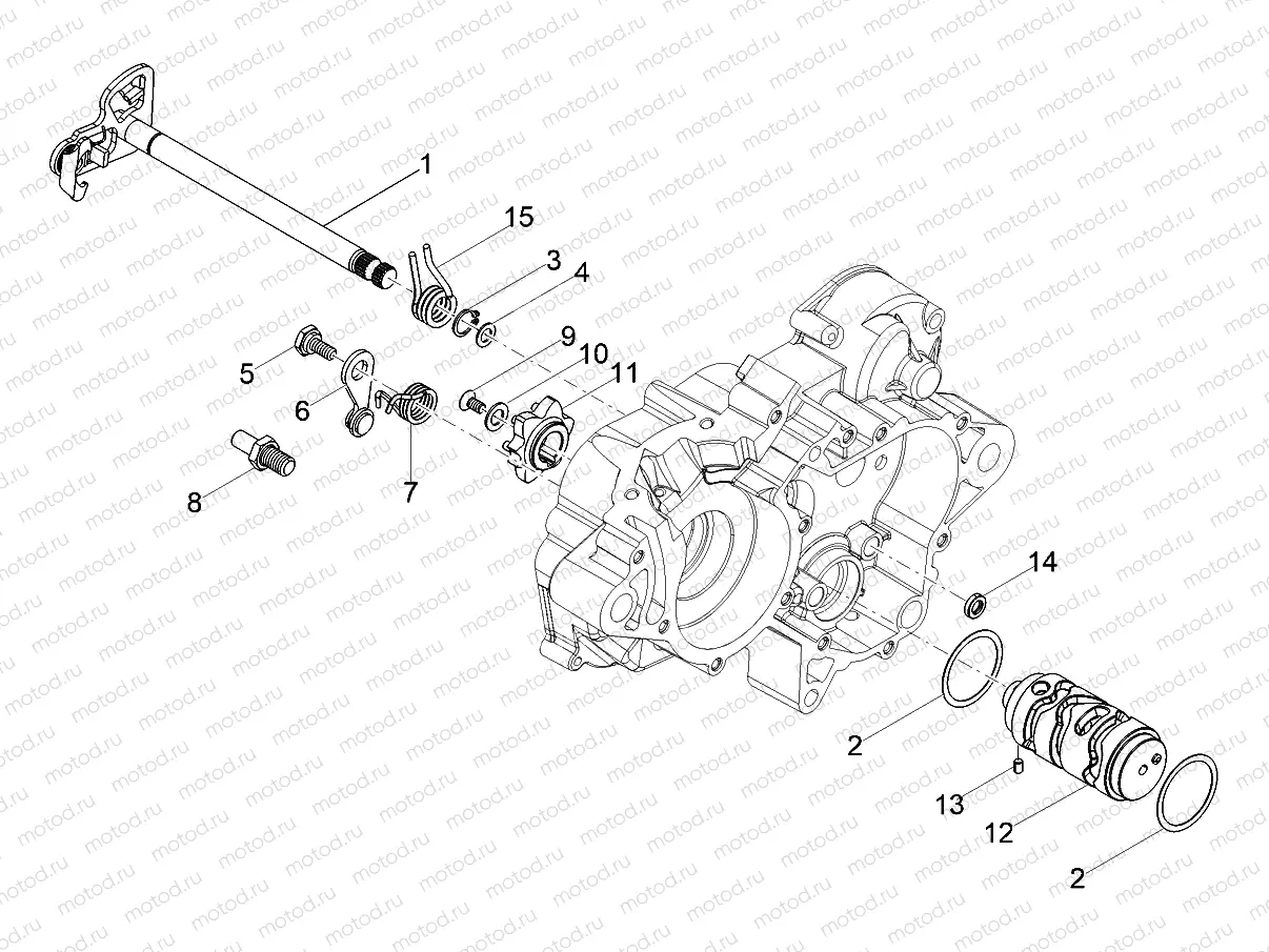 Gear box / Selector / Shift cam