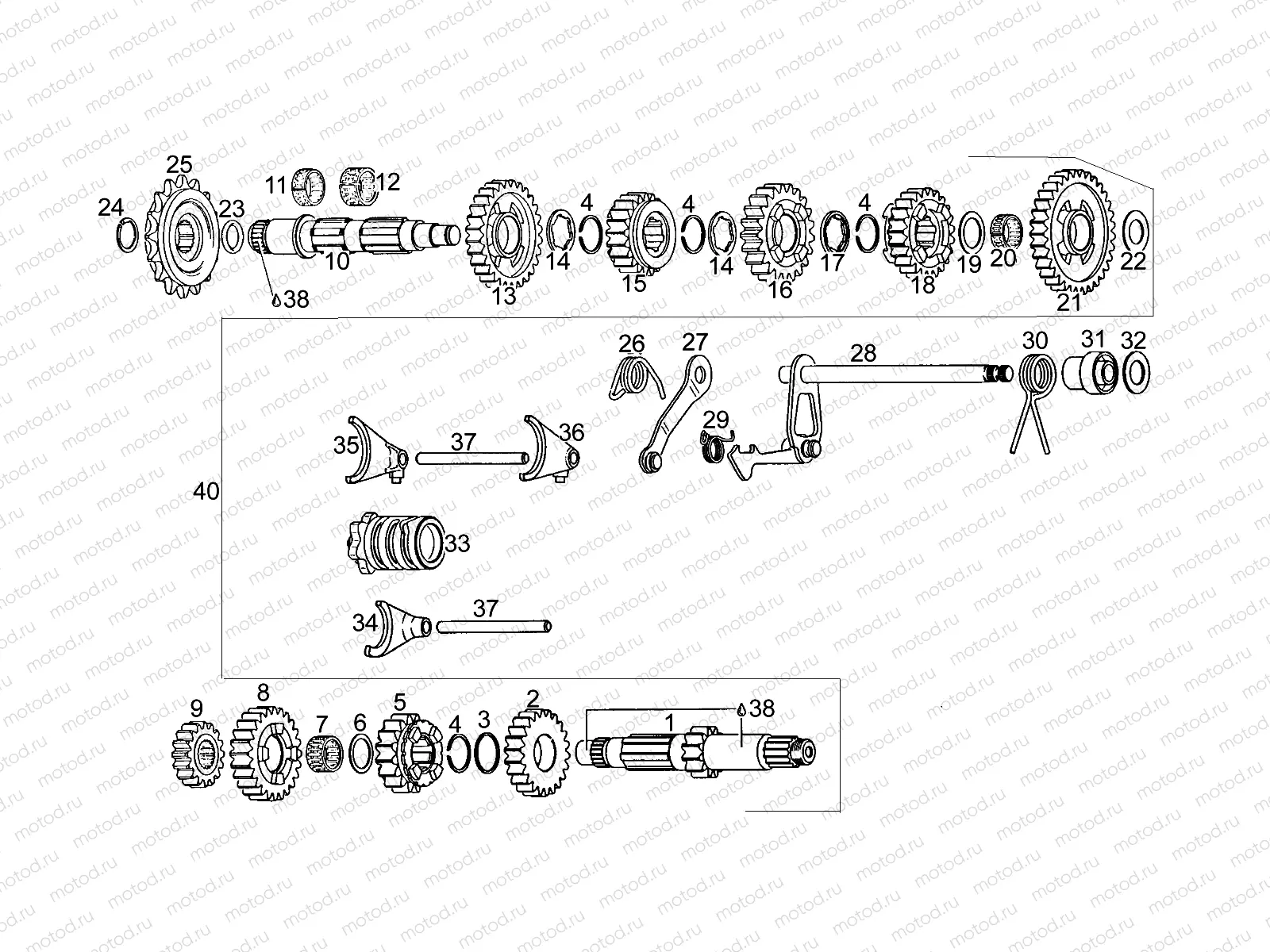 Gear box T