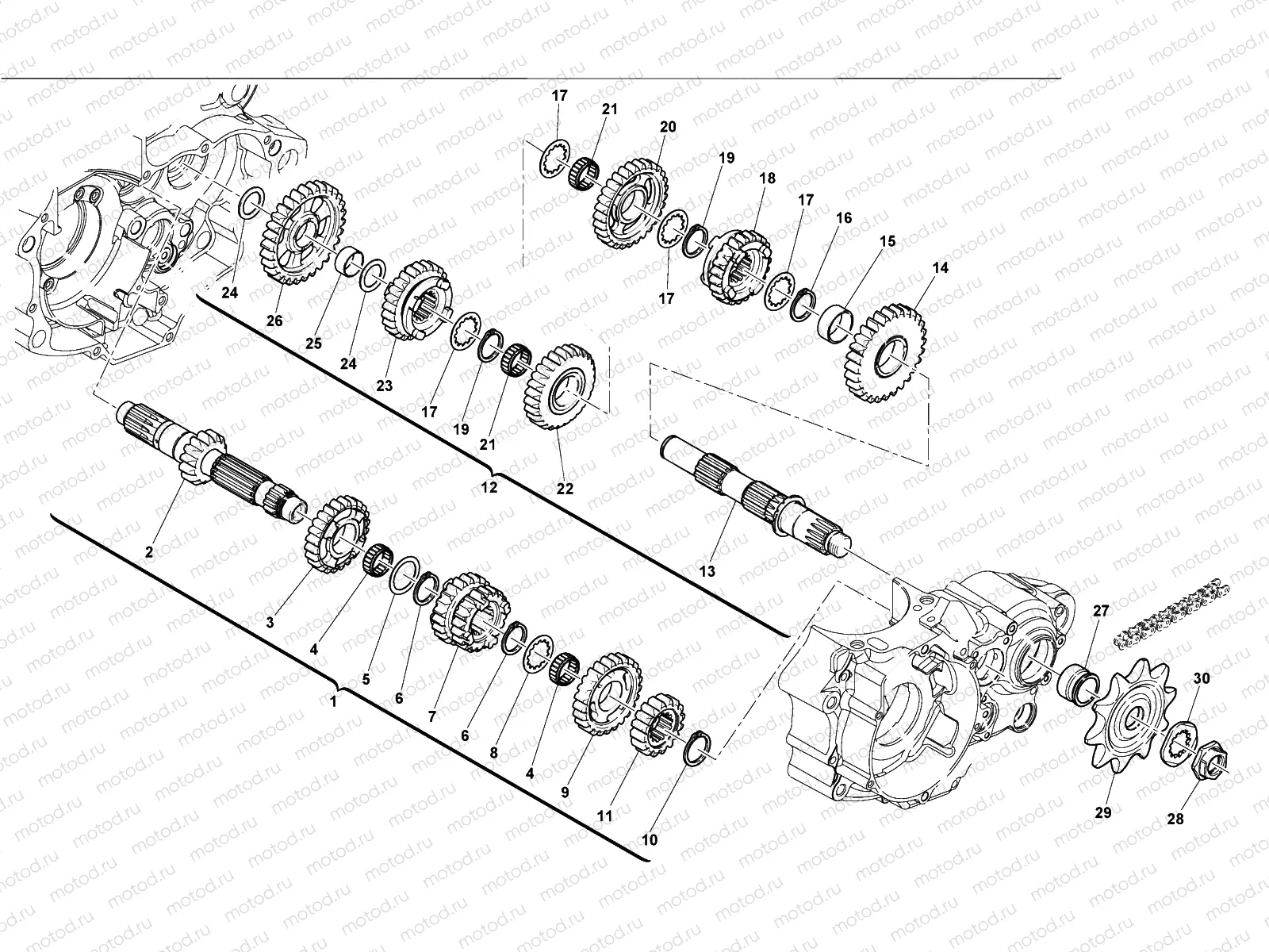 GEAR BOX (TE-TXC)