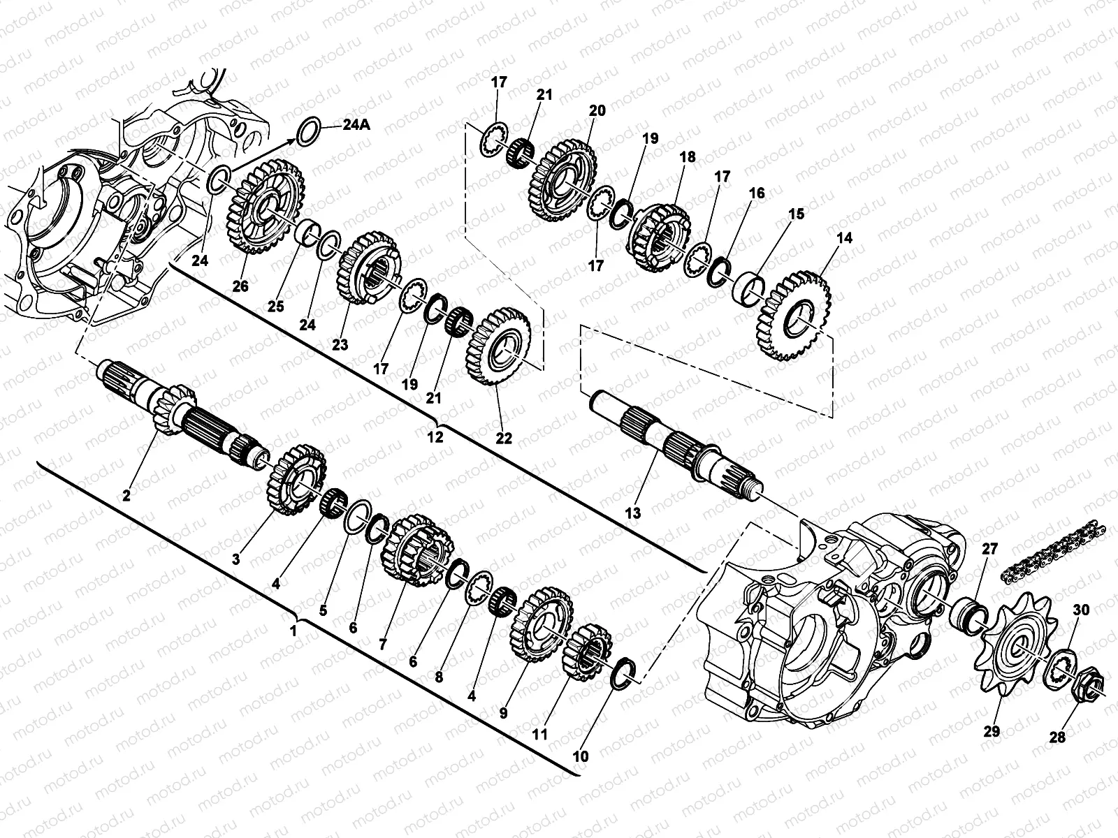 GEAR BOX (TE-TXC)