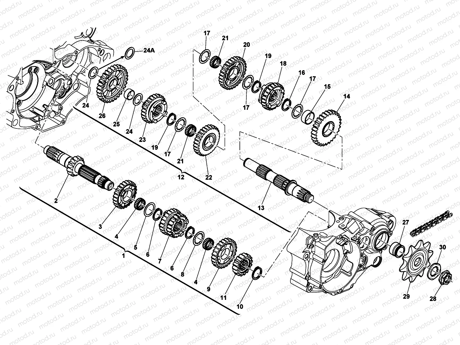 GEAR BOX (TE-TXC)