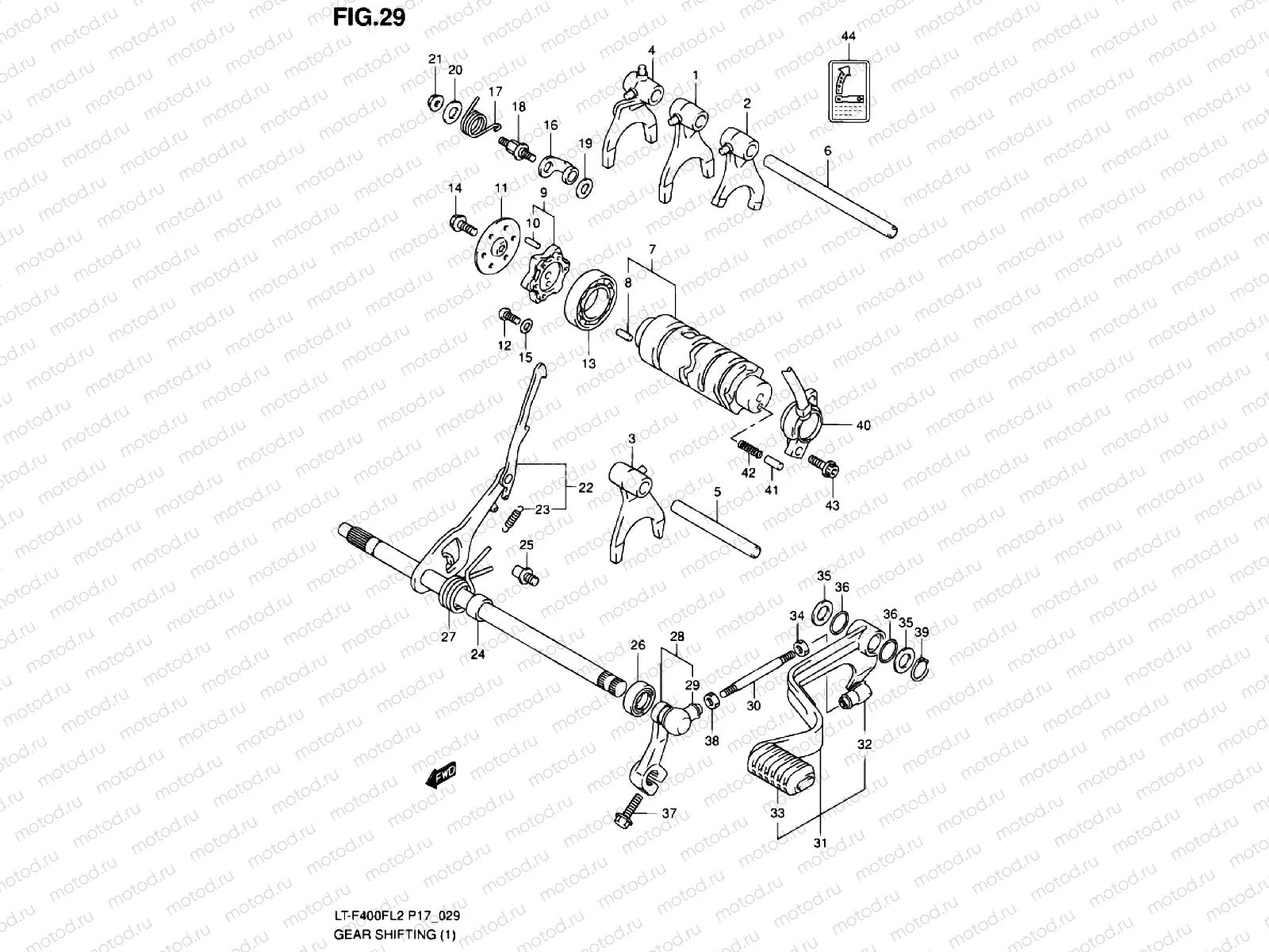 GEAR CHANGE (1) (LT-F400FL2 P17)