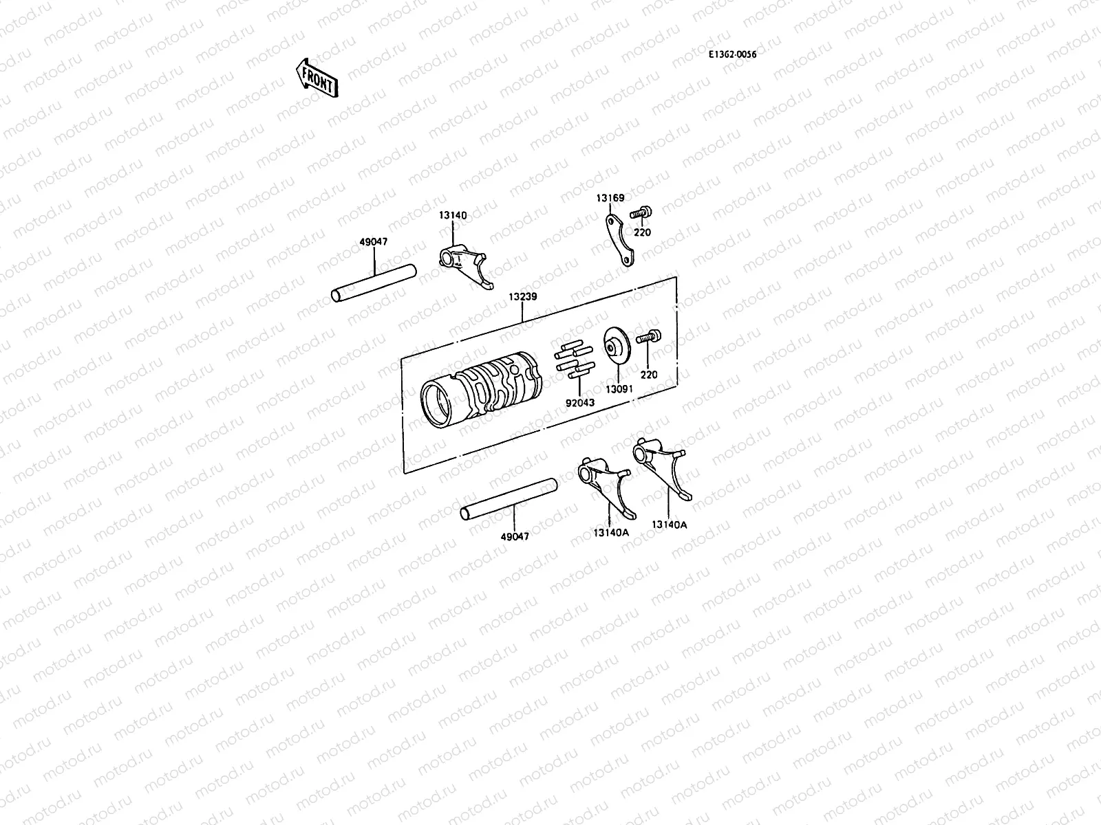 Gear Change Drum/Shift Fork(s)