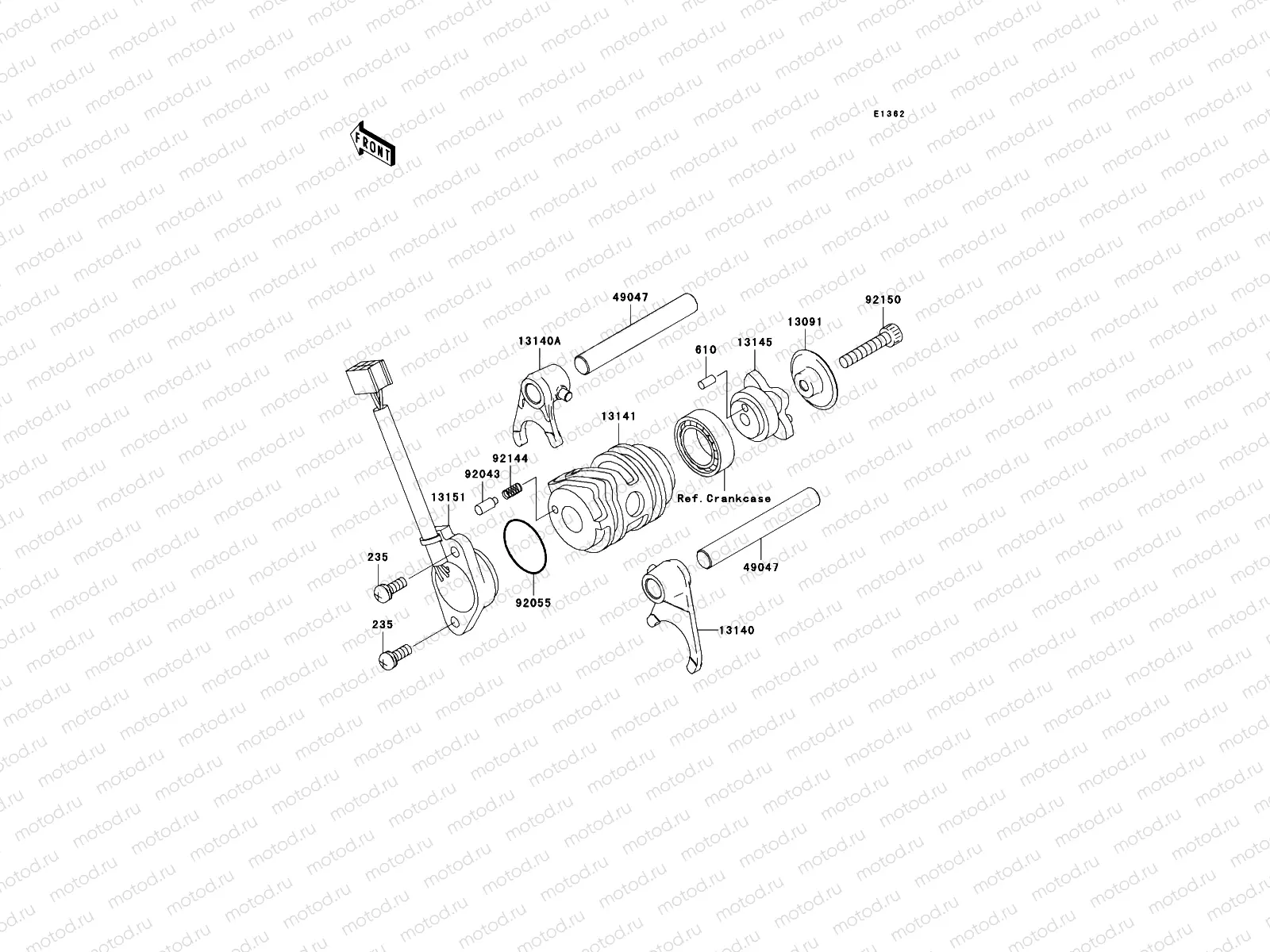 Gear Change Drum/Shift Fork(s)