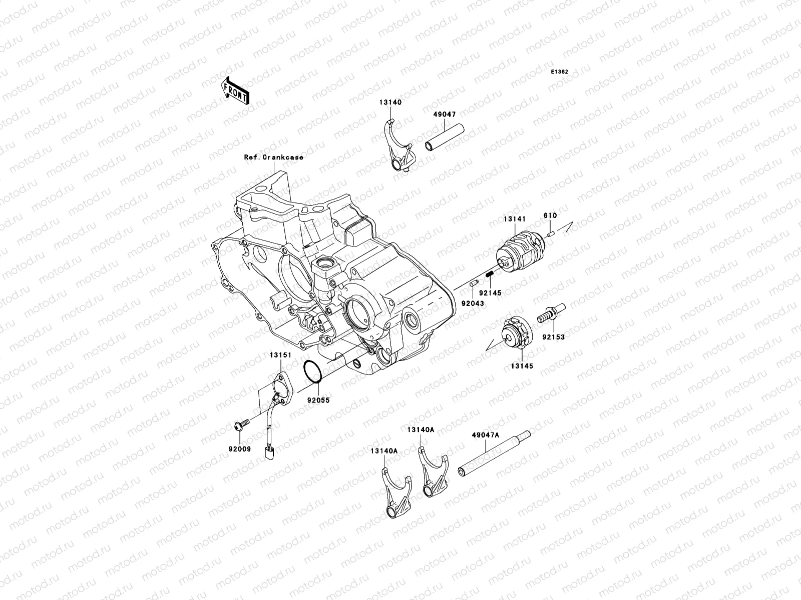 Gear Change Drum/Shift Fork(s)