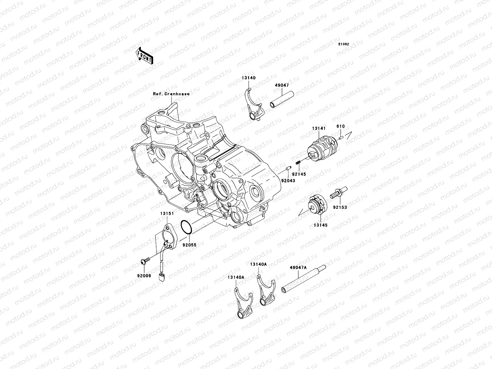 Gear Change Drum/Shift Fork(s)