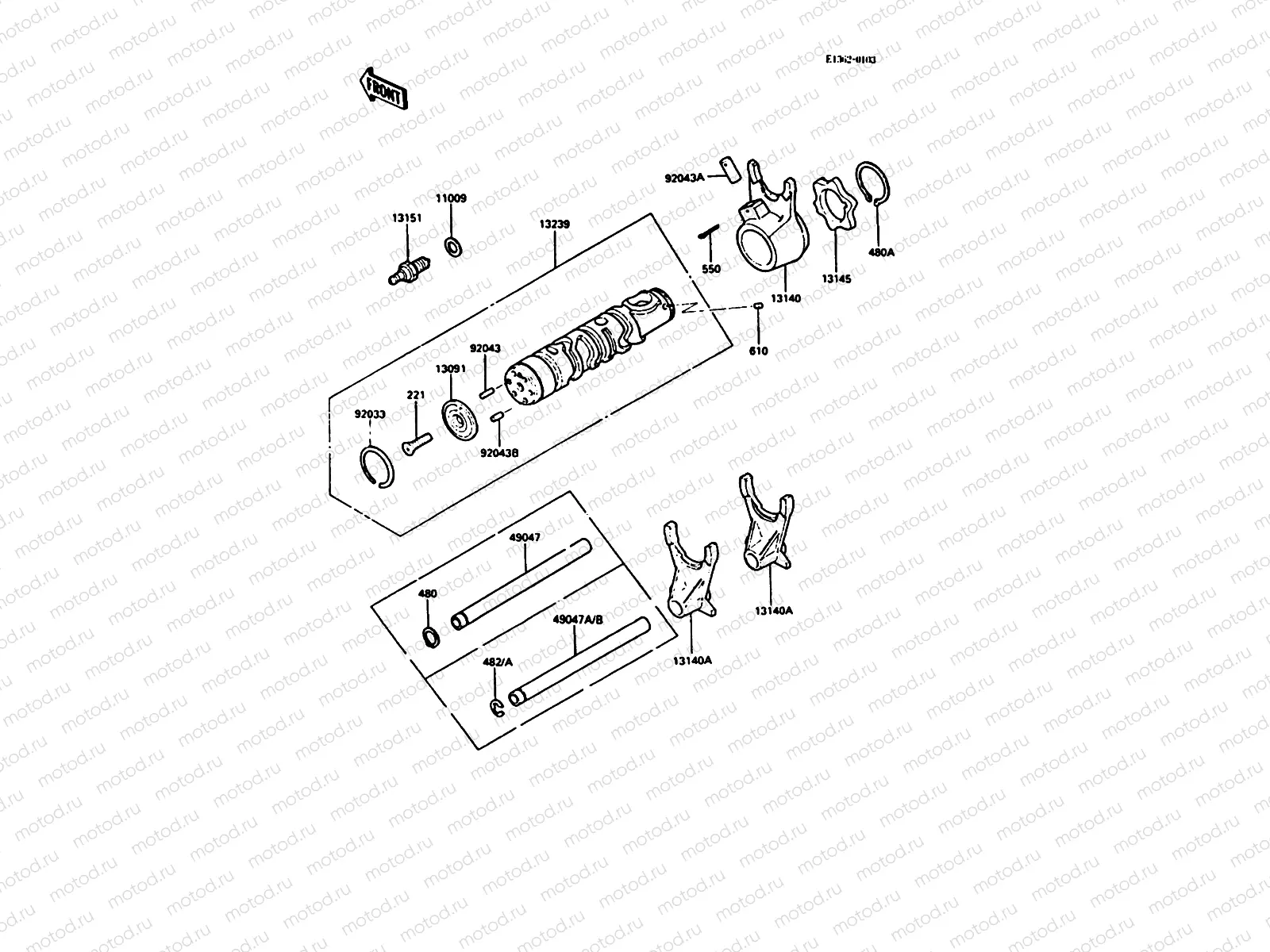 Gear Change Drum/Shift Fork(s)