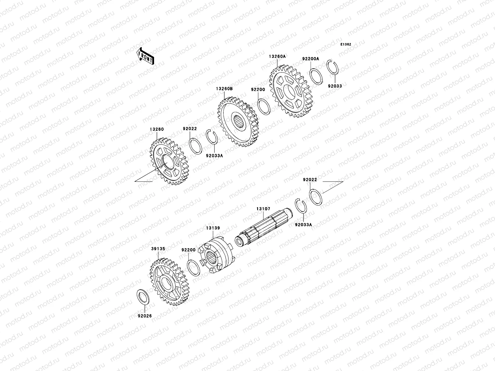 Gear Change Drum/Shift Fork(s)