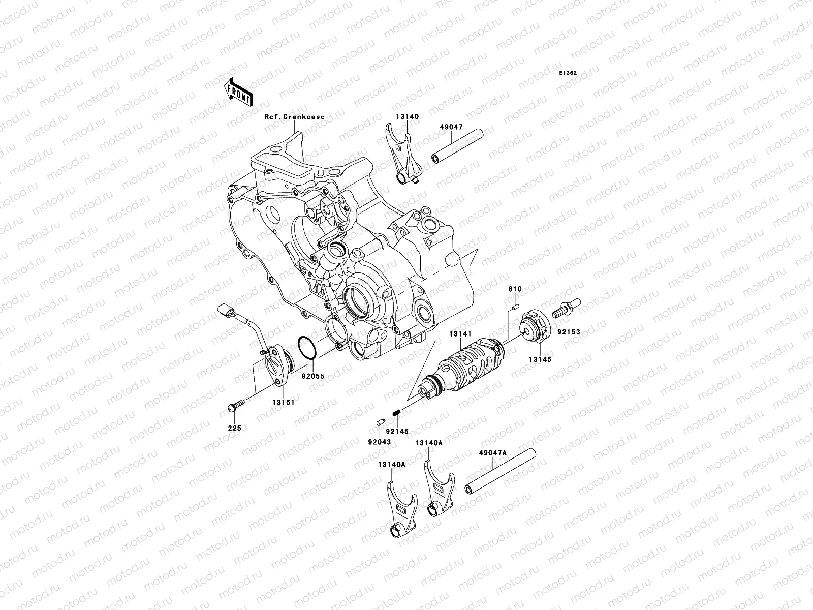 Gear Change Drum/Shift Fork(s)