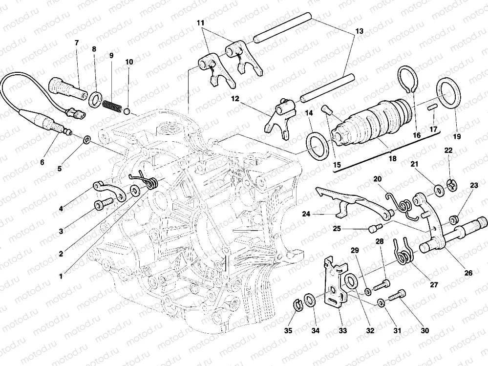 GEAR CHANGE MECHANISM