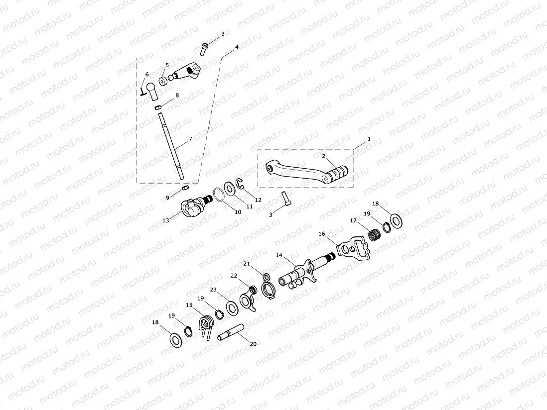 Gear change mechanism