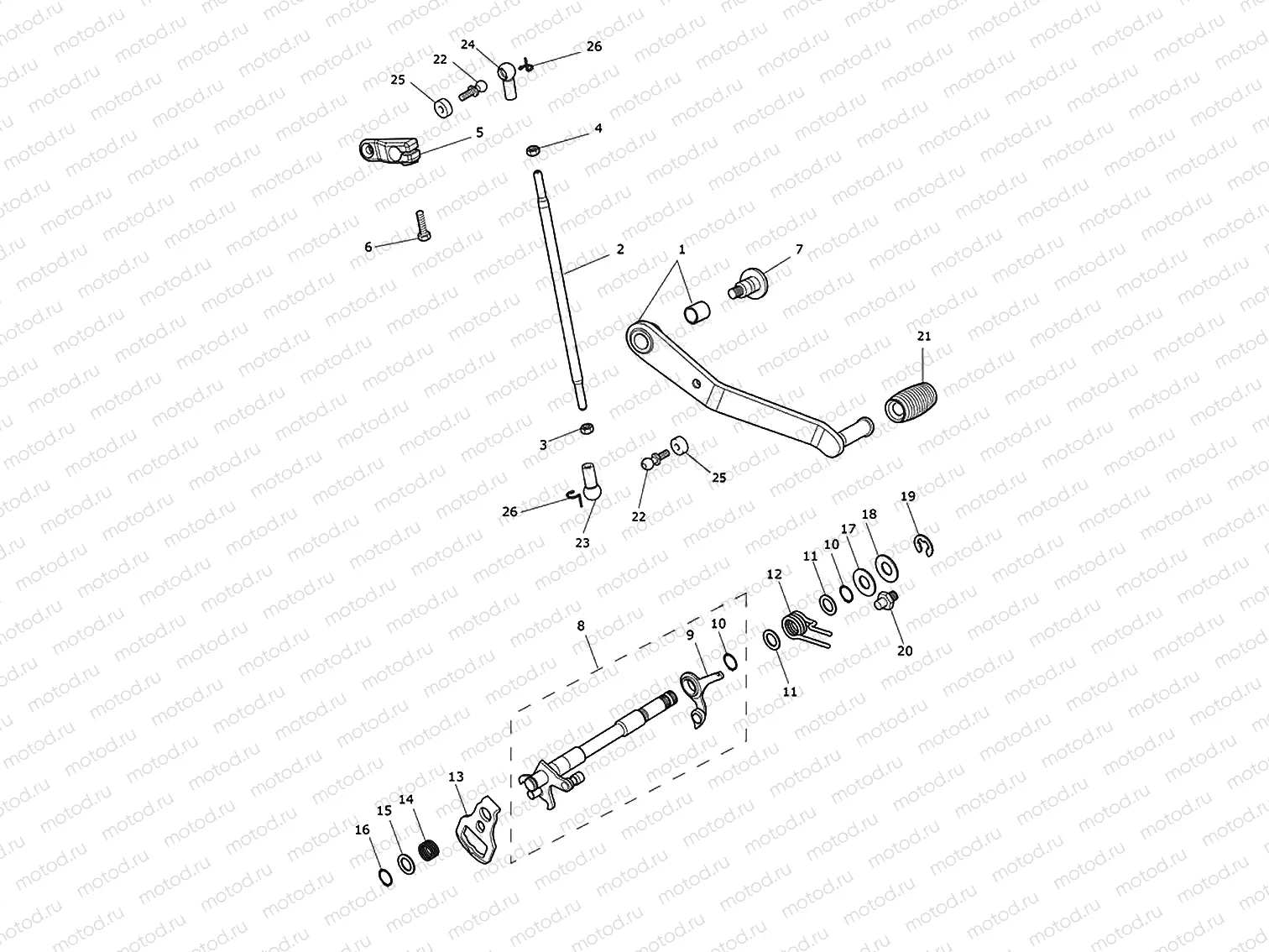 Gear change mechanism
