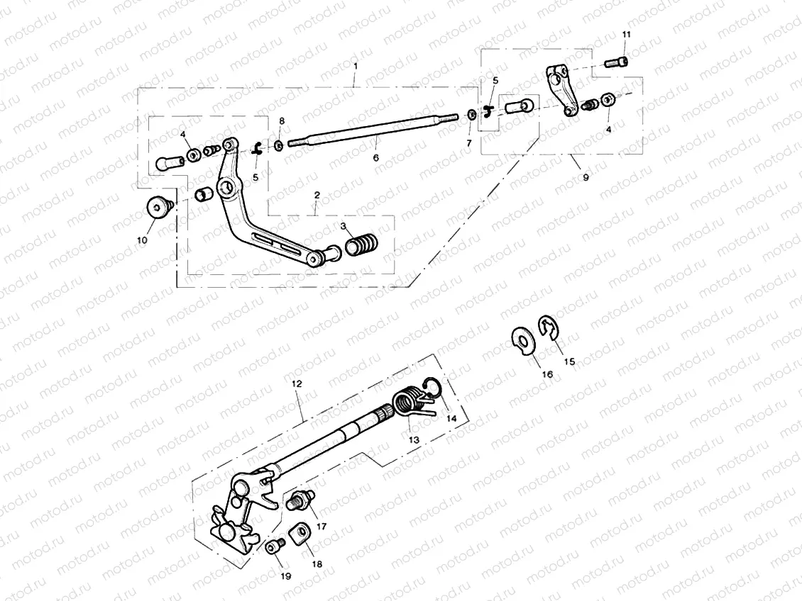 Gear Change Mechanism Ex. 675R