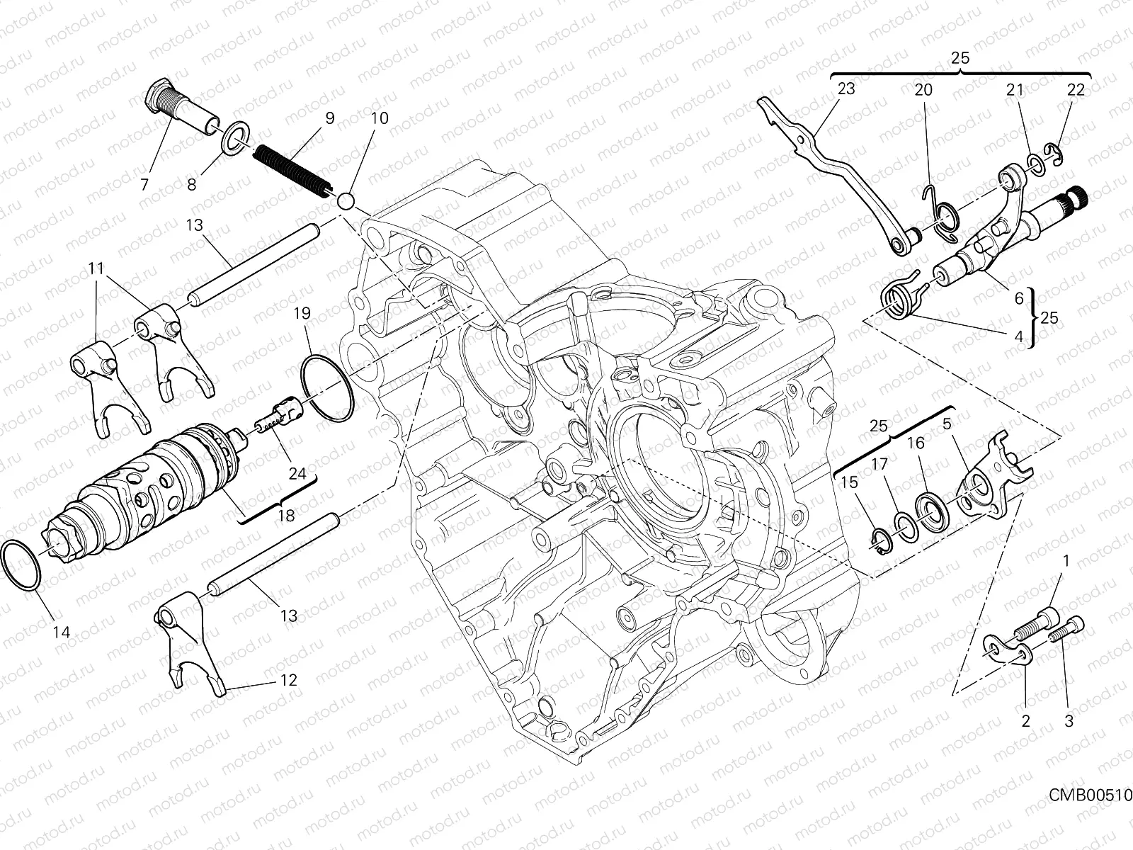 GEAR CHANGE MECHANISM [MOD:MS1260E]