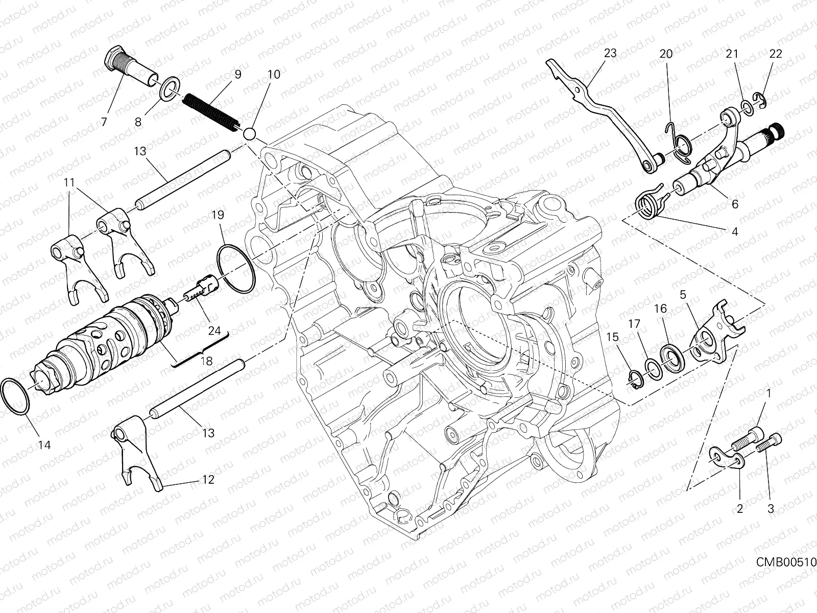 GEAR CHANGE MECHANISM [MOD:MS1260PP]