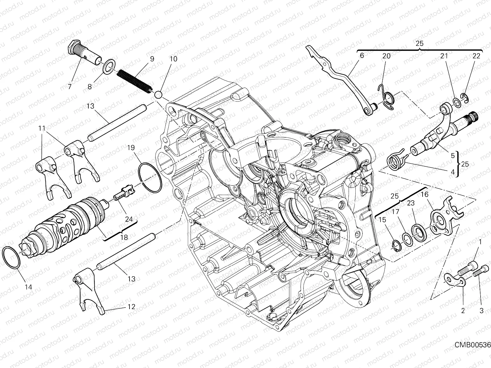 GEAR CHANGE MECHANISM [MOD:MS950]