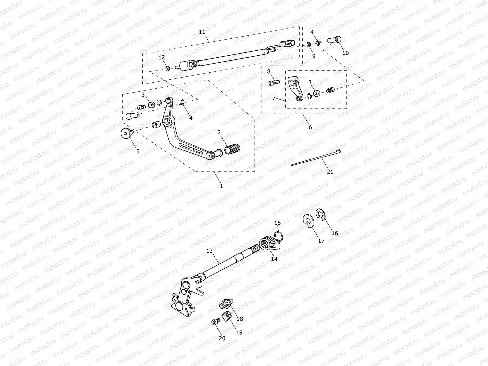 Gear Change Mechanism - Street Triple Rx