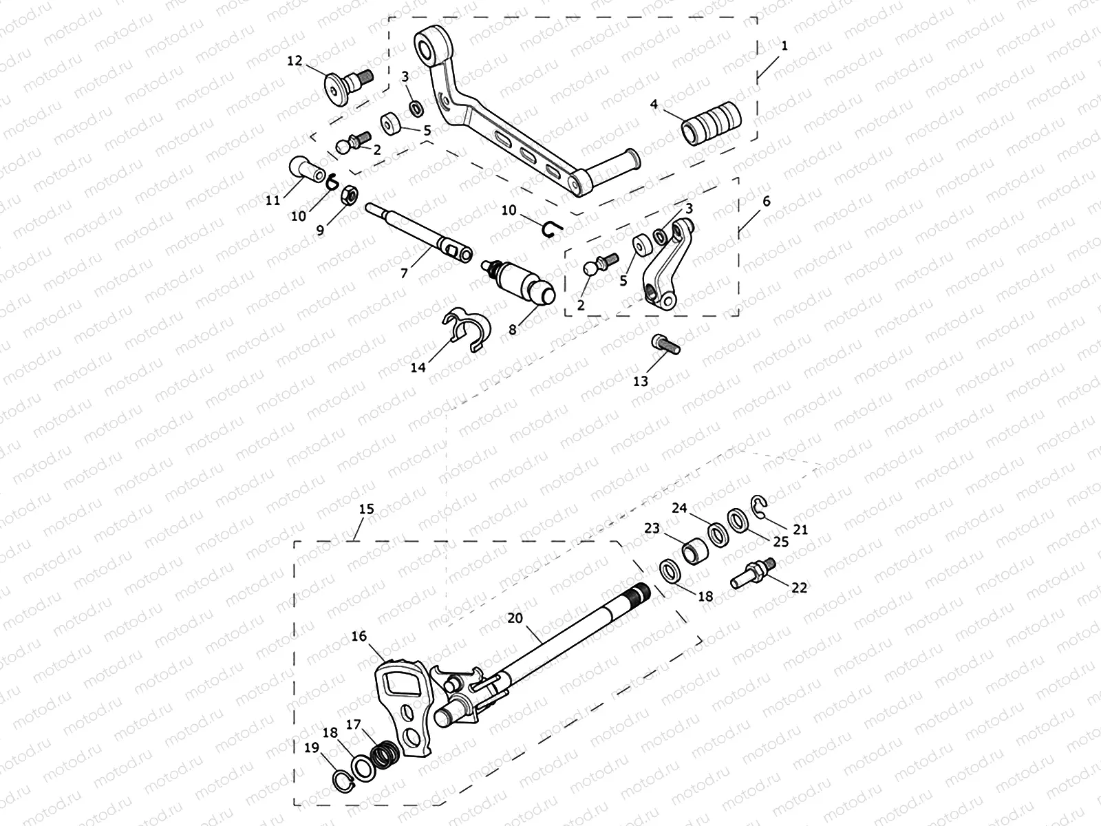 Gear Change Mechanism - US & CA Only - 898122