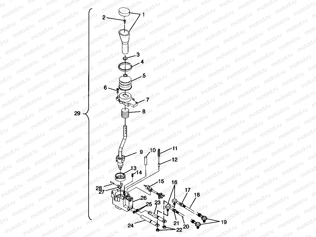 GEAR SELECTOR 2x4 400L W957540 (4930093009C002) | GEAR SELECTOR 2x4 400L W957540 (4930093009C002)