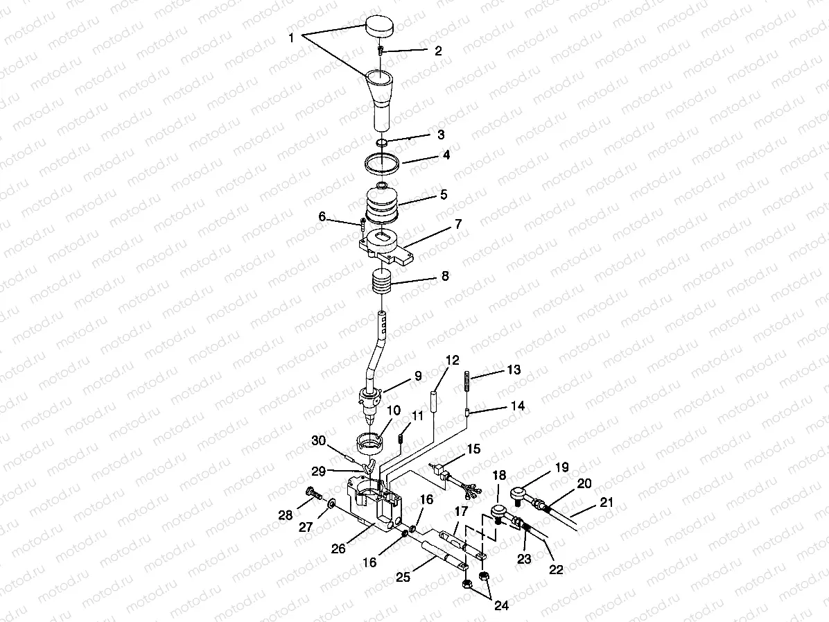 GEAR SELECTOR 4x4 300 W958130 (4930183018C007) | GEAR SELECTOR 4x4 300 W958130 (4930183018C007)
