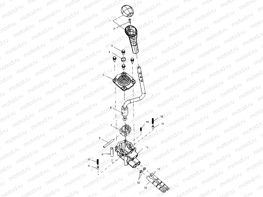 GEAR SELECTOR - A02CD50AA/AB/FB (4970197019D01) | GEAR SELECTOR - A02CD50AA/AB/FB (4970197019D01)