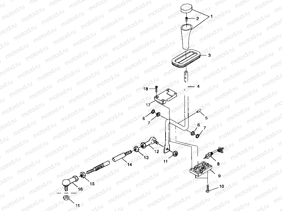 GEAR SELECTOR - A99BG38CA (4949664966c010) | GEAR SELECTOR - A99BG38CA (4949664966c010)