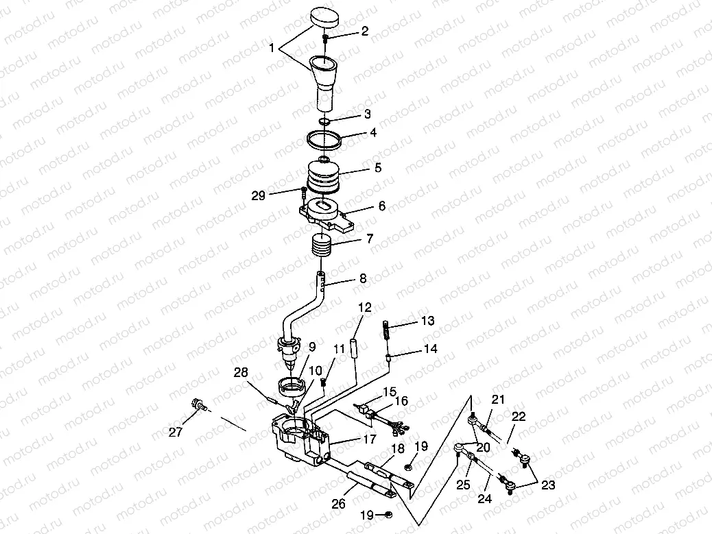 GEAR SELECTOR BIG BOSS 6X6 400L W97AE38A (4940814081D005) | GEAR SELECTOR BIG BOSS 6X6 400L W97AE38A (4940814081D005)