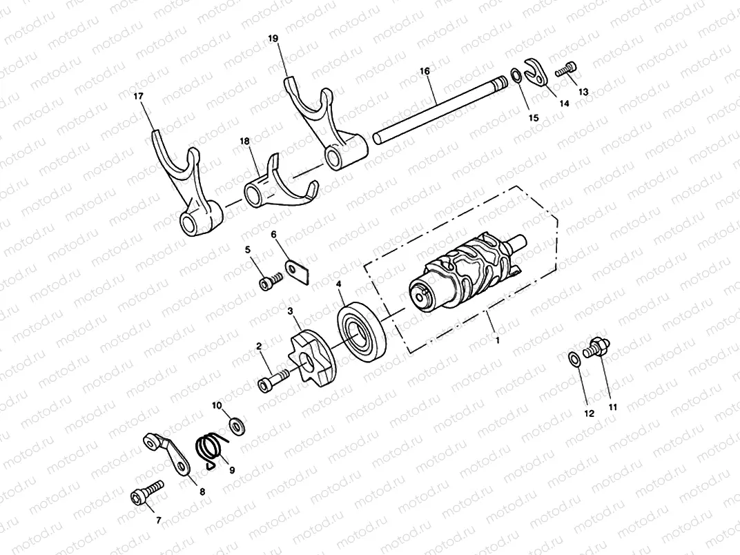 Gear Selector Drum 340169
